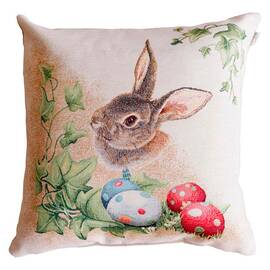 Наволочка декоративна 45х45 Заєць з писанками Веснянка Прованс (034262)