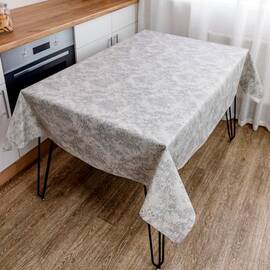 Скатерть пятноустойчивая Симфони 136х220 Версаль Прованс (033605), Тип: скатерти, Цвет: серый, Форма скатерти: прямоугольная, Размер: 136x220