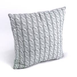Подушка 40х40 декоративна Grey Braid Руно (Р311.52_Grey Braid), Колір: сірий, Розмір: 40x40