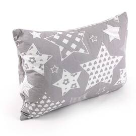 Подушка 50х70 силіконова стьобана на блискавці Руно (310.02СМУ_Grey Star)