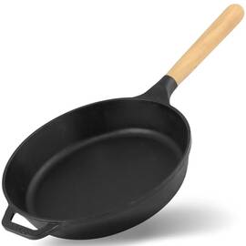 Сковорода чугунная 280х60 мм со съемной ручкой NEXT Brizoll (N2861-P), Цвет: черный, Тип: сковорода, Форма: круглая, Диаметр (см): 28