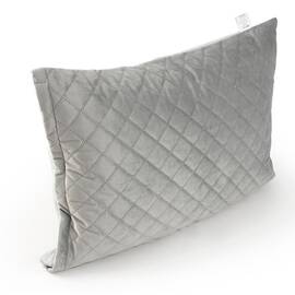 Чехол на подушку 50х70 велюровый Grey ромб Руно (382.55_Grey ромб), Цвет: серый, Тип: наволочки, Размер: 50x70