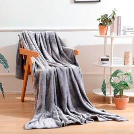 Плед-одеяло флисовый 150х200 серый Love you, Цвет: серый, Размер: 150x200