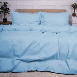 Простынь MirSon Ranforce Elite 124608 Lucretia 220х240 (2200004657455), Цвет: голубой, Тип: простыни, Размер: 220x240