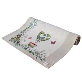 Дорожка 35х100 GARDEN Прованс (035290), Тип: дорожки (раннеры), Цвет: зеленый, Форма скатерти: прямоугольная, Размер: 35x100