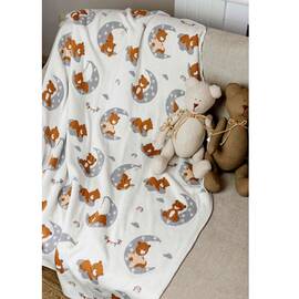 Плед 90х100 Тедді на місяці Прованс (033719), Цвет: серый, Размер: 90x100