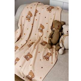 Плед 90х100 Тедді Прованс (033718), Цвет: коричневый, Размер: 90x100