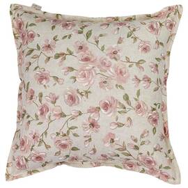 Подушка декоративна 42х42 Тереза квіточки Прованс (034517), Колір: рожевий, Розмір: 42x42