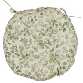 Подушка на стілець D-40 Тереза листочки Прованс (034533), Колір: зелений, Розмір: Ø 40
