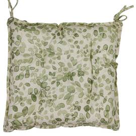 Подушка на стілець 40х40 Тереза листочки Прованс (034527), Колір: зелений, Розмір: 40x40