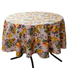 Скатерть круглая D-180 Верона Прованс (035537), Тип: скатерти, Цвет: желтый, Форма скатерти: круглая, Размер: Ø180