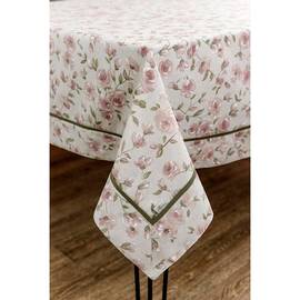 Скатерть с кантом 133х300 Тереза Квіточки Прованс (034500), Тип: скатерти, Цвет: розовый, Форма скатерти: прямоугольная, Размер: 133x300