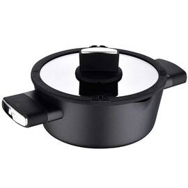 Каструля з кришкою Bergner Ion 2 л (BG-35800-BK), Тип: каструля, Об'єм: 2 л, Колір: чорний