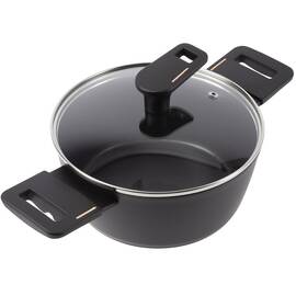 Каструля з кришкою Bergner Copper 20 см (BG-30293-BK), Тип: каструля, Об'єм: 2 л, Колір: чорний