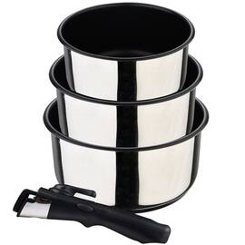 Набір ковшів зі знімною ручкою Bergner Click & cook, 1.5/2.1/3 л (BG-32293-MM)