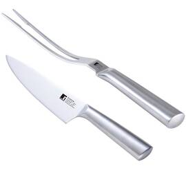 Набор нож и вилка для мяса Bergner Bbq lovers 2 предмета (BG-40220-MM)