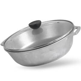 Сковорода алюминиевая со стеклянной крышкой 260х60 мм Monolith Brizoll (5-2660-6), Цвет: серебряный, Тип: сковорода, Форма: круглая, Диаметр (см): 26