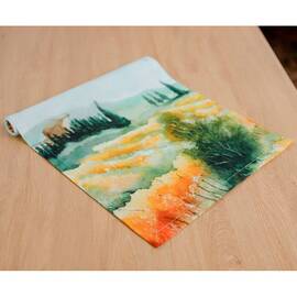 Дорожка 40х130 Деревця Прованс (036896), Тип: дорожки (раннеры), Цвет: оранжевый, Форма скатерти: прямоугольная, Размер: 40x130