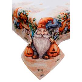 Скатерть 135х260 гобеленовая Гарбузові гноми Прованс (036245), Тип: скатерти, Цвет: оранжевый, Форма скатерти: прямоугольная, Размер: 135x260