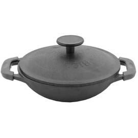 Сковорода WOK порционный чугунный эмалированный с крышкой 0,36л БІОЛ (18146E)