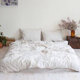 Постельное белье La Modno 160х220 STONEWASHED WHITE SAND (200354), Размер: полуторный 160х220, Основной цвет: бежевый