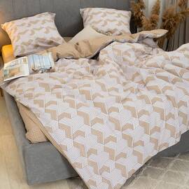 Постельное белье 24270 ранфорс 2шт(143х210) Вилюта, Размер: семейный 2шт(145x210), Основной цвет: бежевый