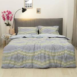 Постельное белье L-007 сатин deluxe Tiare 175х210 Вилюта, Размер: двуспальный 175х210, Основной цвет: серый