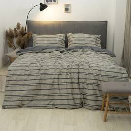 Постельное белье L-011 сатин deluxe Tiare 175х210 Вилюта, Размер: двуспальный 175х210, Основной цвет: серый