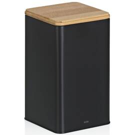 Емкость для хранения сыпучих KELA Kiril, 11.5х11.5х19 см 1.6 л, черная (17889)