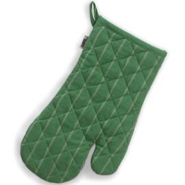 Прихватка-рукавица KELA Cora 31x18 см темно-зеленая в полоску (12818)