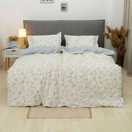 Постільна білизна 148 сатин люкс 200х220 Вілюта, Розмір: двоспальний євро 200х220, Основний колір: блакитний