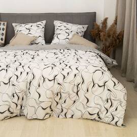 Постільна білизна 24290 ранфорс 200х220 Вілюта, Розмір: двоспальний євро 200х220, Основний колір: білий