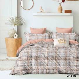 Постельное белье 24316 ранфорс 175х210 Вилюта, Размер: двуспальный 175х210, Основной цвет: коричневый