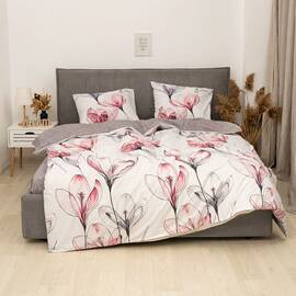 Постельное белье 24325 ранфорс 143х210 Вилюта, Размер: полуторный 145х210, Основной цвет: розовый