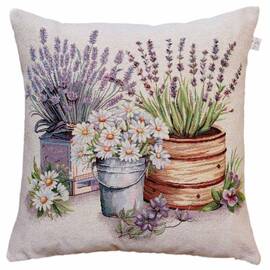 Подушка декоративна 45х45 Ромашки у відерці Provence Прованс (039173)