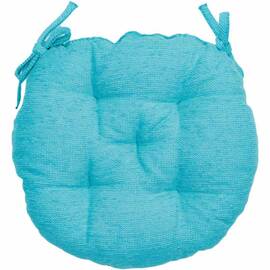 Подушка на стілець CHENILLA бірюзова D-40 Прованс (039032), Колір: бірюзовий, Розмір: Ø 40