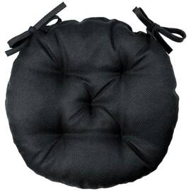 Подушка на стілець D-40 LEON чорна Прованс (038930), Колір: чорний, Розмір: Ø 40