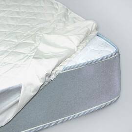 Наматрасник 200х160х25 ранфорс белый Вилюта, Размер: 160x200, Способ крепления: резинка по периметру