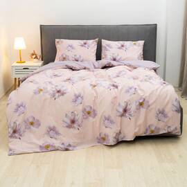 Постільна білизна 24275 ранфорс 200х220 Вілюта, Розмір: двоспальний євро 200х220, Основний колір: бежевий