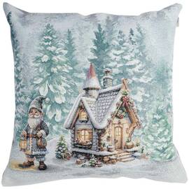 Наволочка 45х45 гобеленова Казкові гноми-2 (Будиночок) Прованс (038483), Колір: коричневий, Тип: наволочки, Розмір: 45x45