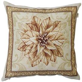 Наволочка декоративная 45х45 гобеленовая Золоте свято Квітка в рамці Прованс (036958), Цвет: золотой, Тип: наволочки, Размер: 45x45