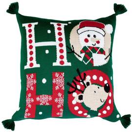 Наволочка вязаная Ho-Ho-Ho Прованс (037489), Цвет: красный, Тип: наволочки, Размер: 45x45