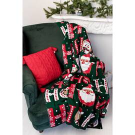 Плед 130х170 в'язаний Ho-Ho-Ho Прованс (034485), Основний колір: червоний, Розмір: 130x170