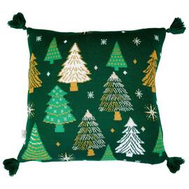 Подушка 45х45 в'язана Ялиночка зелена Прованс (037492), Колір: зелений, Розмір: 45x45