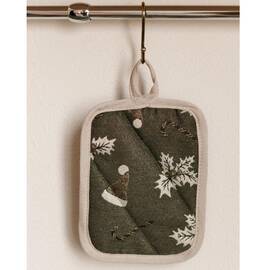 Прихватка 15х20 Шапочки на зеленому Прованс (037918)