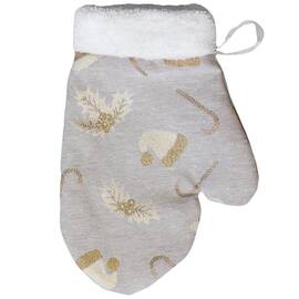 Рукавичка декоративна Шапочки на бежевому 26х18 Прованс (037552)