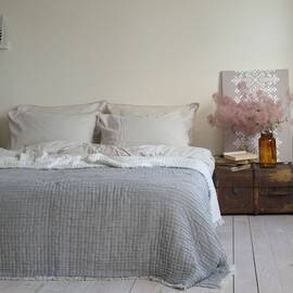 Покрывало La Modno муслиновое 220x240 FANCY GRAY (200385), Цвет: серый, Размер: 220x240