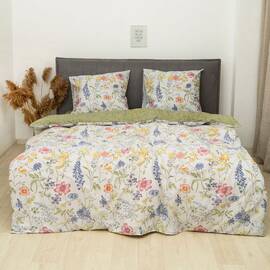 Постельное белье 24331 ранфорс 143х210 Вилюта, Размер: полуторный 145х210, Основной цвет: зеленый