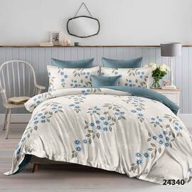 Постельное белье 24340 ранфорс 143х210 Вилюта, Размер: полуторный 145х210, Основной цвет: зеленый