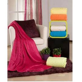 Плед POMPOM 150x170 (малиновий) L120 Leiper, Основний колір: фуксія, Розмір: 150x170